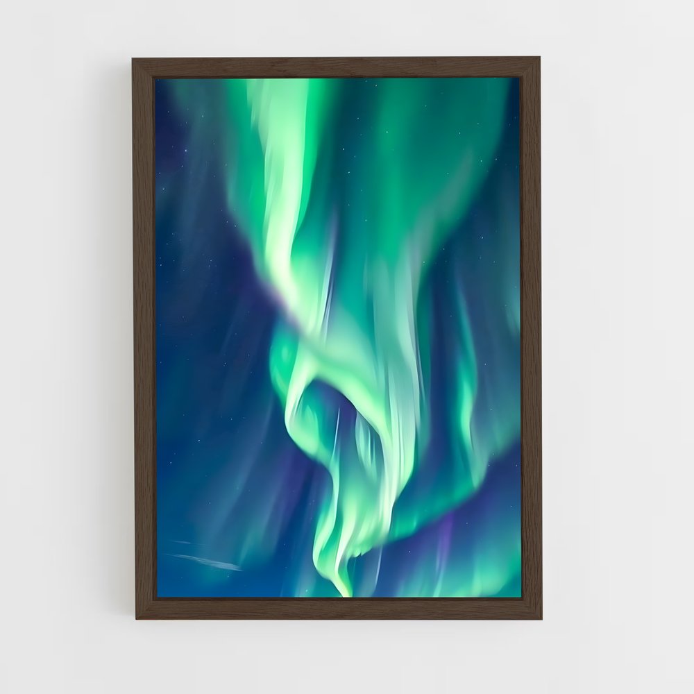 Poster Éblouissant d'Aurore Boréale – affiche Univers (vue 5)